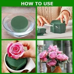 Rabais Bloc De Mousse Florale 15 Pièces Bloc D'éponge De Fleur Ronde Mousse Verte Pour Fleurs Arrangement De Fleurs Mousse Bricolage Plateaux De Cylindre Humide Mousse Florale Pour Fleurs Artificielle -Pas Cher Flore Calme Magasin 90783286 4
