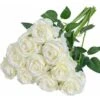 Lot De 12 Roses Artificielles, Deco Fausses Fleurs En Soie Avec Tige Simple De 19,68 Pouces, Fleur Réaliste Pour Fête Jardin En Famille Hôtel Décoration De Mariage 1 Lot De 12 Roses Artificielles, Deco Fausses Fleurs En Soie Avec Tige Simple De 19,68 Pouces, Fleur Réaliste Pour Fête Jardin En Famille Hôtel Décoration De Mariage -Pas Cher Flore Calme Magasin 91599868 1