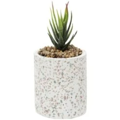 Paris Prix - Plante Artificielle En Pot Terrazzo 11cm Multicolore