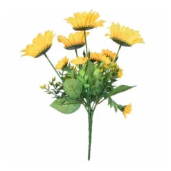 Petit Tournesol Décoration De La Maison Artificielle Fleur Artificielle Simulation De Tournesol 13 Têtes 2PCS