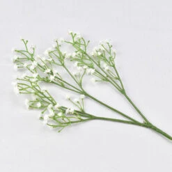 Simulation étoile Fleur Décoratif Main Tenant étoile Fleur Simulation Fleur Blanc 3pcs