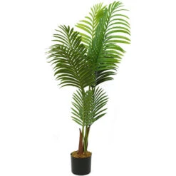 Plante Artificielle Grande 110cm Arbre Palmier Artificiel Plante Fausse Plantes Pour Décoration Interieur Et Exterieur Maison Jardin Bureau -Pas Cher Flore Calme Magasin 93886870 4