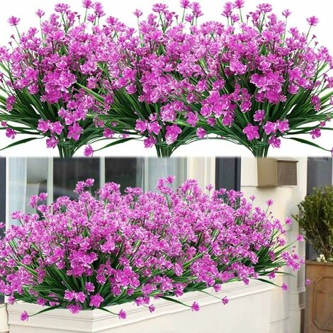 Plante Fleurie Artificielle Plantes Et Fleurs Artificielles D'extérieur Résistantes Aux UV - Fuchsia 8PCS 3 Plante Fleurie Artificielle Plantes Et Fleurs Artificielles D'extérieur Résistantes Aux UV - Fuchsia 8PCS