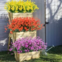 Plante Fleurie Artificielle Plantes Et Fleurs Artificielles D'extérieur Résistantes Aux UV - Fuchsia 8PCS 11 Plante Fleurie Artificielle Plantes Et Fleurs Artificielles D'extérieur Résistantes Aux UV - Fuchsia 8PCS -Pas Cher Flore Calme Magasin 94302607 5