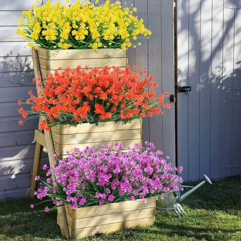 Plante Fleurie Artificielle Plantes Et Fleurs Artificielles D'extérieur Résistantes Aux UV - Fuchsia 8PCS 7 Plante Fleurie Artificielle Plantes Et Fleurs Artificielles D'extérieur Résistantes Aux UV - Fuchsia 8PCS – Image 5