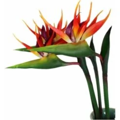 Lot De 3 Grands Oiseaux De Paradis - 81.3 Cm - Fleurs Permanentes Résistantes Aux UV - Ne Se Décolorent Pas - Fabriquées En Caoutchouc Souple - Plantes Artificielles Pour La Maison, Le Bureau