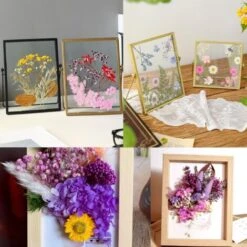 (Violet) Bouquet De Fleurs Séchées Naturelles Décoration De Fleurs Pressées Pour Le Bricolage Décoration De Fleurs En époxy Nail Art Bricolage Bougie Scrapbooking -Pas Cher Flore Calme Magasin 95628595 4