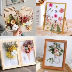 (blanc) Fleurs Séchées, Fleurs Naturelles Mélangées, Sets De Fleurs Séchées, Fleurs Naturelles Pressées Colorées Pour La Décoration De Bougies, L'artisanat, Le Scrapbooking, Les Marque-pages -Pas Cher Flore Calme Magasin 95628860 4