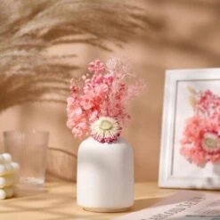 Rose - Fleurs Séchées, Fleurs Naturelles Séchées Et Feuilles Séchées Véritables Fleurs Séchées Pressées Pour La Production Décorative De Coquillages, De Résine, De Fleurs Pour La Fabrication De Bijoux -Pas Cher Flore Calme Magasin 95629046 5