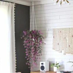 2 Pcs Plante Artificielle Suspendue Fleurs Artificielles Plantes Guirlande Vigne Pour Intérieur Extérieur Jardinière Suspendue Maison Jardin Balcon Bureau Balcon Clôture Treillis -Pas Cher Flore Calme Magasin 95791064 3