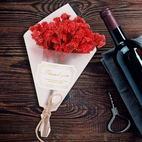 Tarente Bouquet Mini Fleurs Séchées Naturelles Fleurs De Mariage Décoration Props Photo (Rouge) 6 Tarente Bouquet Mini Fleurs Séchées Naturelles Fleurs De Mariage Décoration Props Photo (Rouge) – Image 4