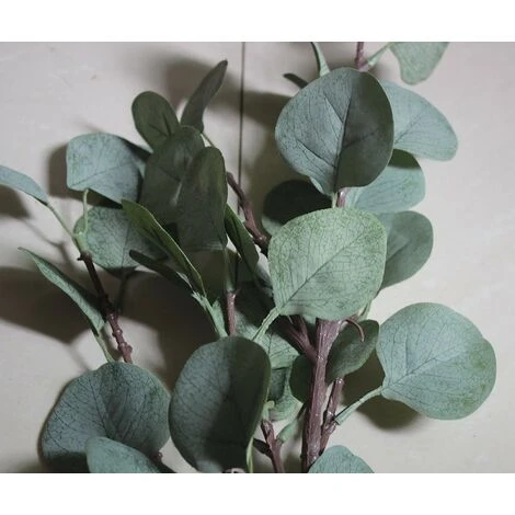 Guirlande D'Eucalyptus Artificielle Longues Feuilles De Dollar En Argent Plantes À Feuillage Plantes À Feuillage Branches En Plastique Artificielles Arbustes De Verdure 6 Guirlande D'Eucalyptus Artificielle Longues Feuilles De Dollar En Argent Plantes À Feuillage Plantes À Feuillage Branches En Plastique Artificielles Arbustes De Verdure – Image 4