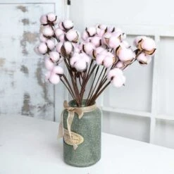 Paquet De 30 Tiges De Coton Fleurs De Coton Séchées Naturellement Décor De Style Ferme Fleurs Séchées Décoration De La Maison Accessoires Photo Décoration D'ambiance -Pas Cher Flore Calme Magasin 97563691 5