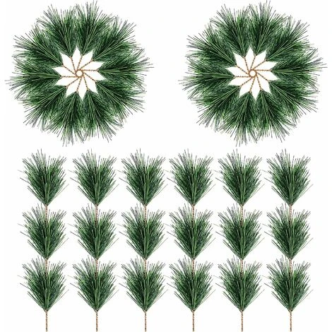 Paquet De 60 Branches D'aiguille De Pin Vert Faux Petites Tiges De Branche De Pin Pour La Décoration De Guirlande De Noël Maison Vacances Jardin 3 Paquet De 60 Branches D'aiguille De Pin Vert Faux Petites Tiges De Branche De Pin Pour La Décoration De Guirlande De Noël Maison Vacances Jardin