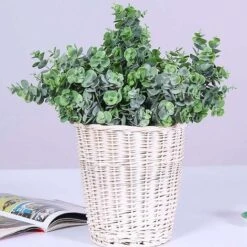Lot De 3 Branche De Feuilles D’Eucalyptus Argenté Feuillage Fleurs Artificielles Plantes Artificielle Tiges Pour Fête Mariage Décoration De La Maison 10 Lot De 3 Branche De Feuilles D’Eucalyptus Argenté Feuillage Fleurs Artificielles Plantes Artificielle Tiges Pour Fête Mariage Décoration De La Maison -Pas Cher Flore Calme Magasin 97733228 4