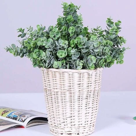 Lot De 3 Branche De Feuilles D’Eucalyptus Argenté Feuillage Fleurs Artificielles Plantes Artificielle Tiges Pour Fête Mariage Décoration De La Maison 6 Lot De 3 Branche De Feuilles D’Eucalyptus Argenté Feuillage Fleurs Artificielles Plantes Artificielle Tiges Pour Fête Mariage Décoration De La Maison – Image 4