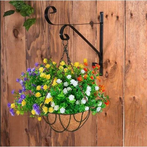 8 Bouquets Fleurs Artificielles Deco, 4 Couleurs UV Résistant Bouquet En Plastique Fleurs Buissons De Fleurs Plantes Suspendues Plantes Artificielles Pour Maison Balcon Jardin Extérieur 7 8 Bouquets Fleurs Artificielles Deco, 4 Couleurs UV Résistant Bouquet En Plastique Fleurs Buissons De Fleurs Plantes Suspendues Plantes Artificielles Pour Maison Balcon Jardin Extérieur – Image 5